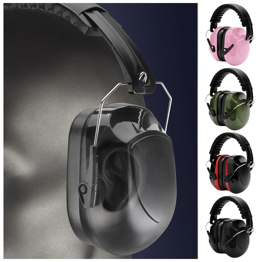 Earmuffs Foldable - ที่ครอบหูแบบปรับได้ SNR-34dB ลดเสียงรบกวน ป้องกันการได้ยิน ป้องกันเสียงรบกวน ที่ครอบหูแบบพับได้