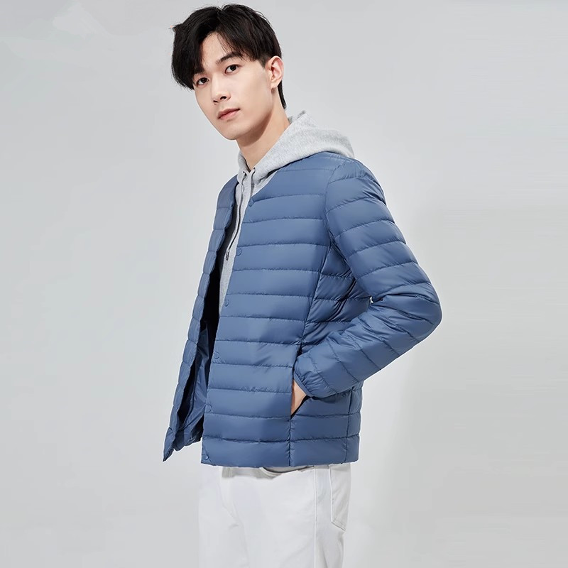 Down Jacket Packable - สินค้าใหม่ปี 2026 เสื้อแจ็คเก็ตบุขนเป็ดน้ำหนักเบาพิเศษ แฟชั่นฤดูหนาวสำหรับผู้ชาย สไตล์เกาหลี ใส่สบาย