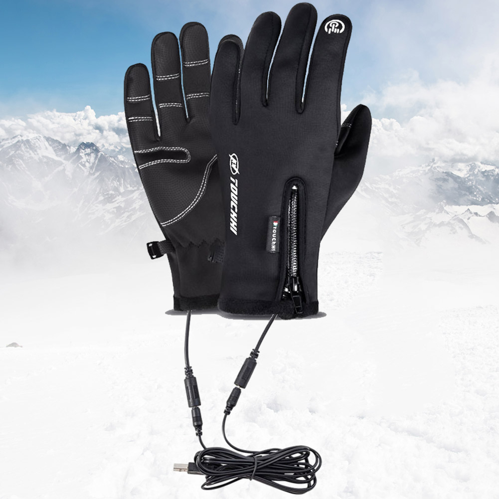 Hand Warmer Electric - ถุงมือทำความร้อนไฟฟ้าอุ่นมือทำความร้อนไฟฟ้าหน้าจอสัมผัส USB สำหรับผู้หญิงและผู้ชาย