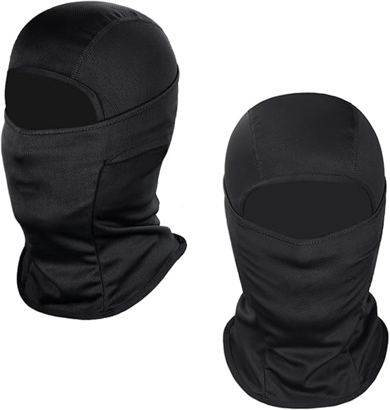Balaclava Ski Mask - หน้ากากสกีสำหรับผู้ชายและผู้หญิง, ผ้าคลุมหน้าแบบ Balaclava ป้องกันรังสียูวีสำหรับขี่มอเตอร์ไซค์, เล่นสกี และสโนว์บอร์ด