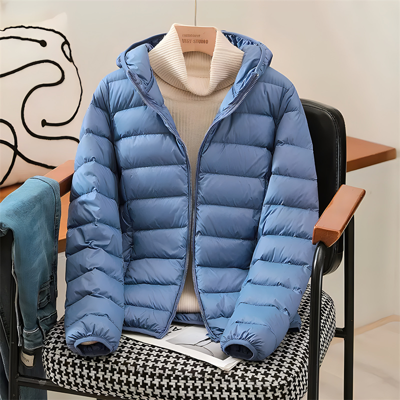 Down Jacket Packable - แจ็กเก็ตทรงเข้ารูปสไตล์เกาหลีมีฮู้ดสำหรับผู้หญิงขนาดใหญ่พิเศษ2023ของมาใหม่เสื้อคลุมใส่ไปทำงานลำลองสำหรับผู้หญิง