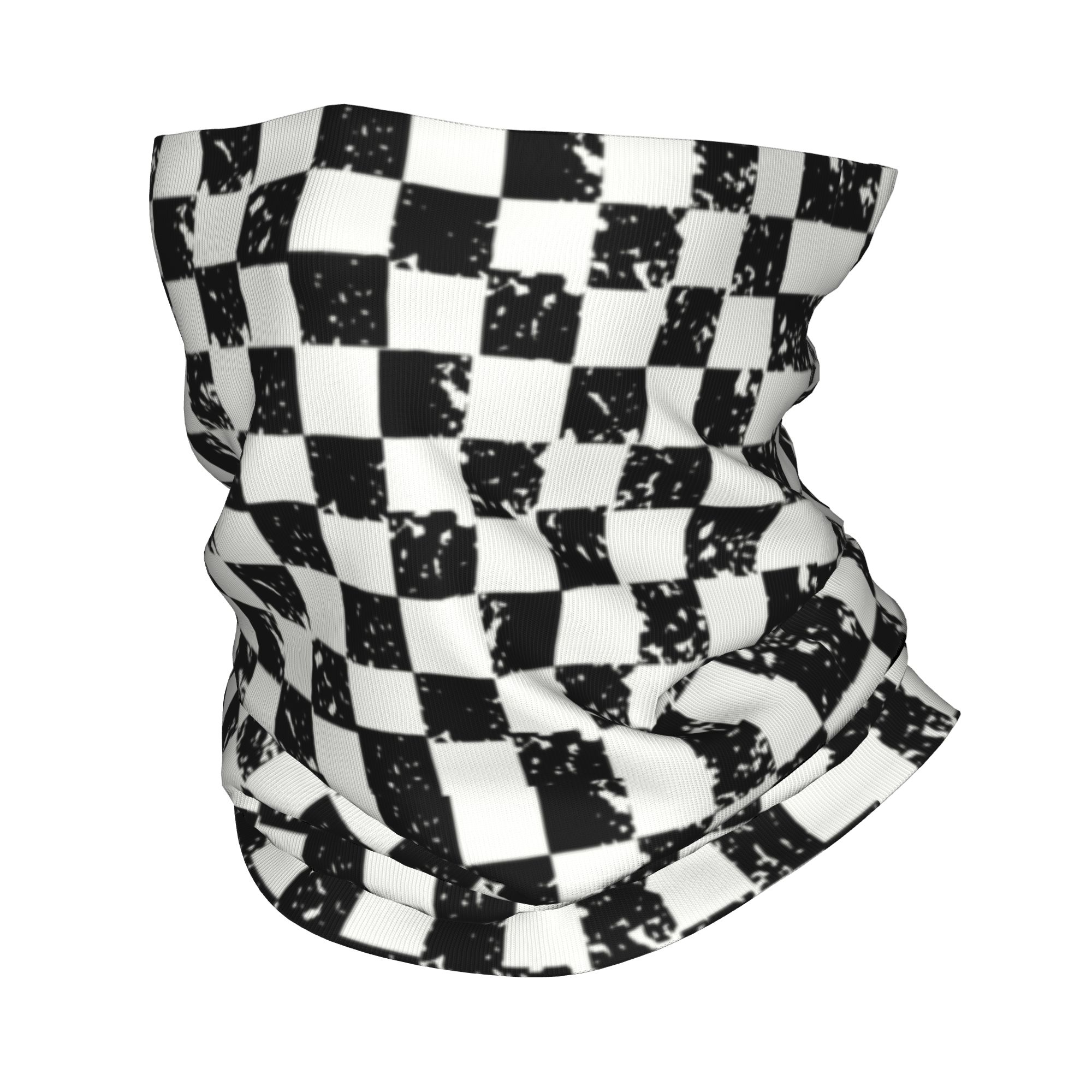 Neck Gaiter Fleece - ผ้าพันคอแบบย้อนยุค ลายธงชาติ สำหรับฤดูหนาว ใช้ได้ทั้งชายและหญิง เหมาะสำหรับเล่นสกี ปั่นจักรยาน