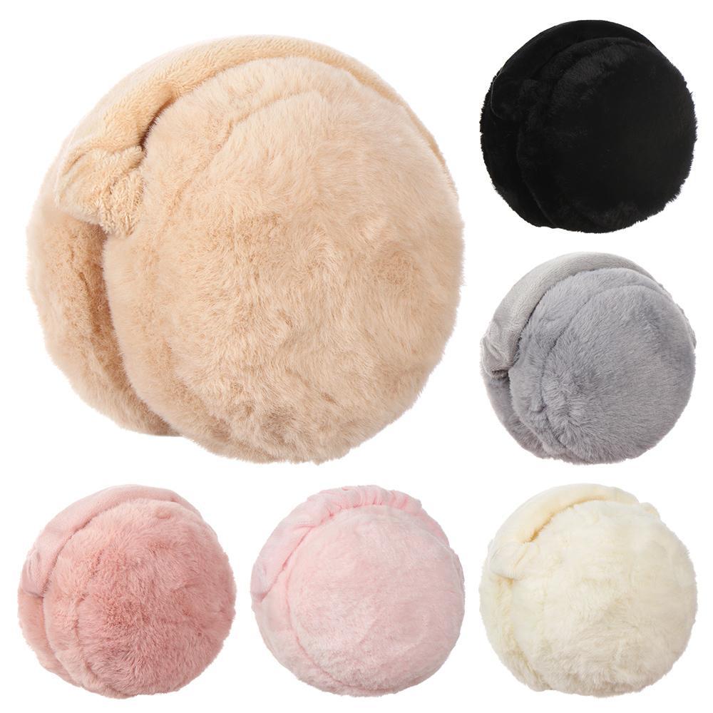 Earmuffs Foldable - ที่ปิดหูแบบพับได้สำหรับผู้หญิง ป้องกันความหนาว สีพื้น