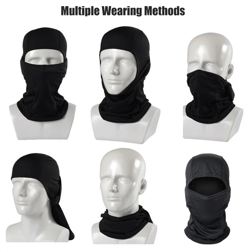 Balaclava Ski Mask - หมวกบาลาคลาวาลายพราง สำหรับปั่นจักรยาน ปิดหน้าเต็มใบ สำหรับกีฬากลางแจ้ง ล่าสัตว์ เดินป่า