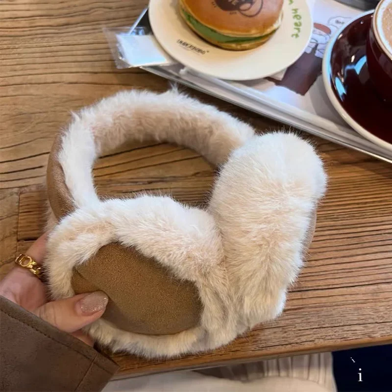 Earmuffs Foldable - ที่ปิดหูแฟชั่นแบบพับได้ ผ้าขนหนูหนานุ่ม สำหรับผู้หญิงและผู้ชาย ให้ความอบอุ่นในฤดูหนาว ผ้ากำมะหยี่ ป้องกันความหนาวเย็นสำหรับกิจกรรมกลางแจ้ง
