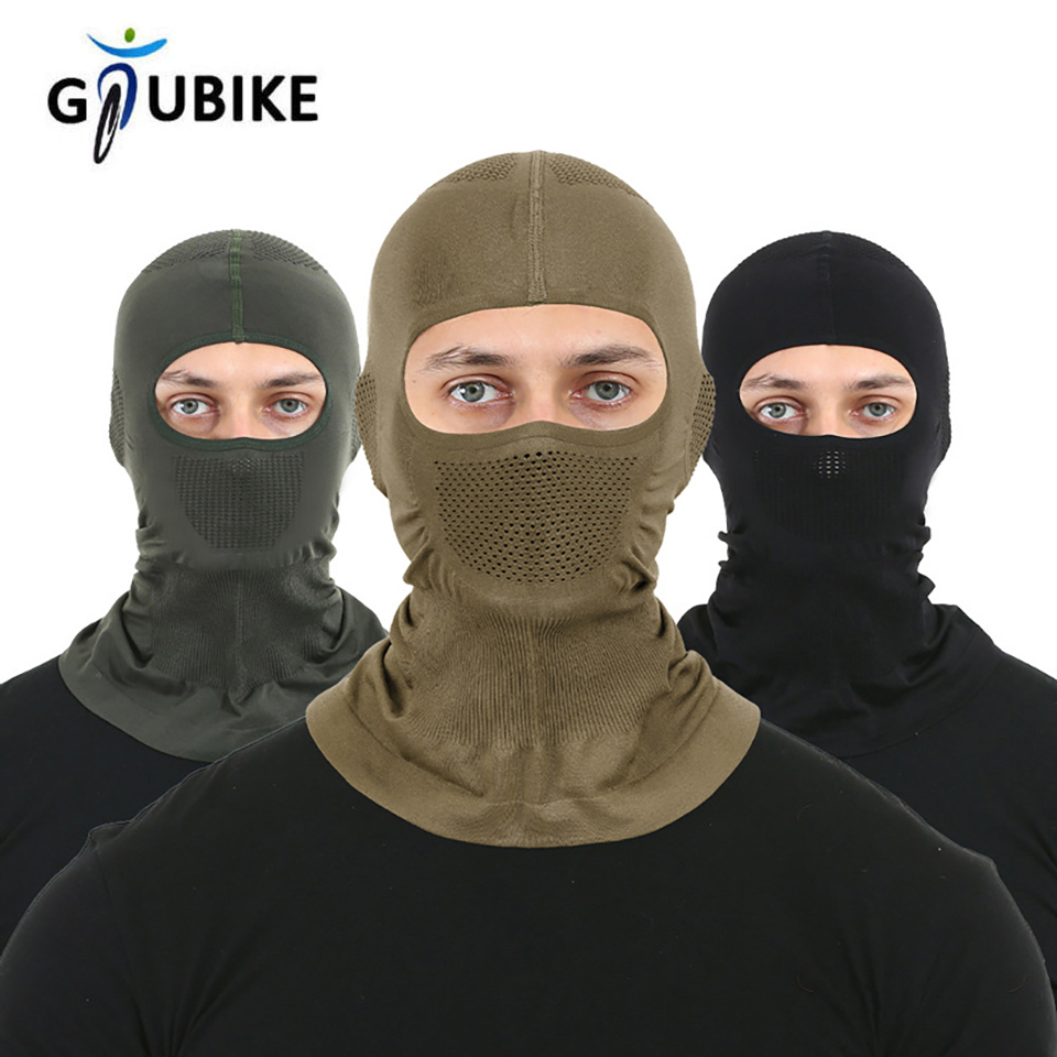 Balaclava Ski Mask - GTUBIKE หมวกไหมพรมระบายอากาศได้ยืดหยุ่นสูงรถจักรยานยนต์หน้ากากแบบเต็มหน้าจักรยานสกีหมวกกันน็อครถจักรยานยนต์หมวกด้านในผ้าพันคอหมวก