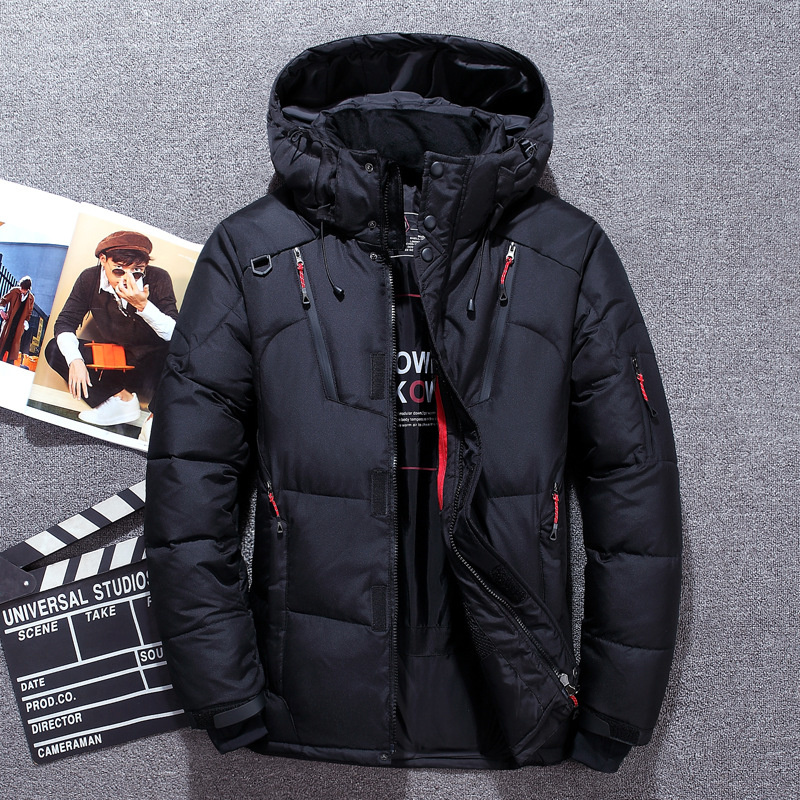Down Jacket Packable - -เสื้อผ้าผู้ชายสำหรับฤดูหนาว20องศาเสื้อโค้ทขนเป็ดห่านสีขาวเสื้อแจ็คเก็ตกันลมสำหรับผู้ชาย
