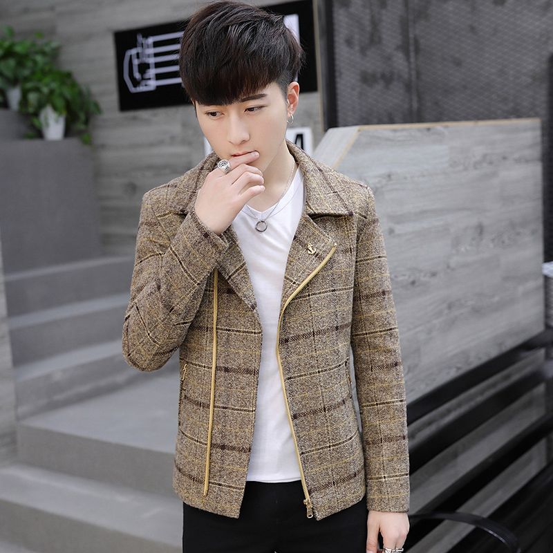เสื้อโค้ทขนสัตว์ผสมทรงสั้นสำหร - Wool Coat Peacoat บทวิจารณ์และราคา