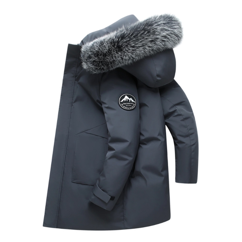 ฤดูใบไม้ร่วงฤดูหนาวผู้ชายWindp - Down Jacket Packable บทวิจารณ์และราคา