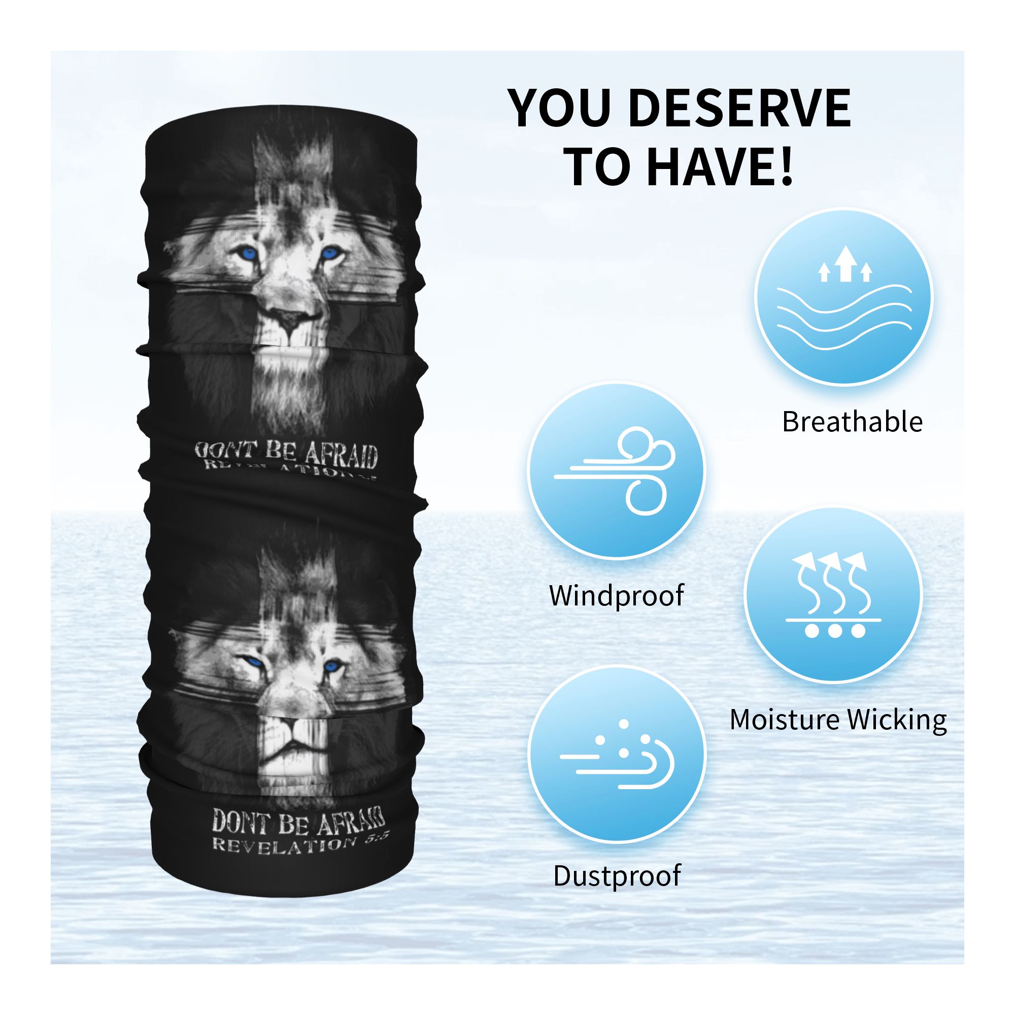 ผ้าพันคอแบบหลอดลายสิงโตแห่งยูด - Neck Gaiter Fleece บทวิจารณ์และราคา