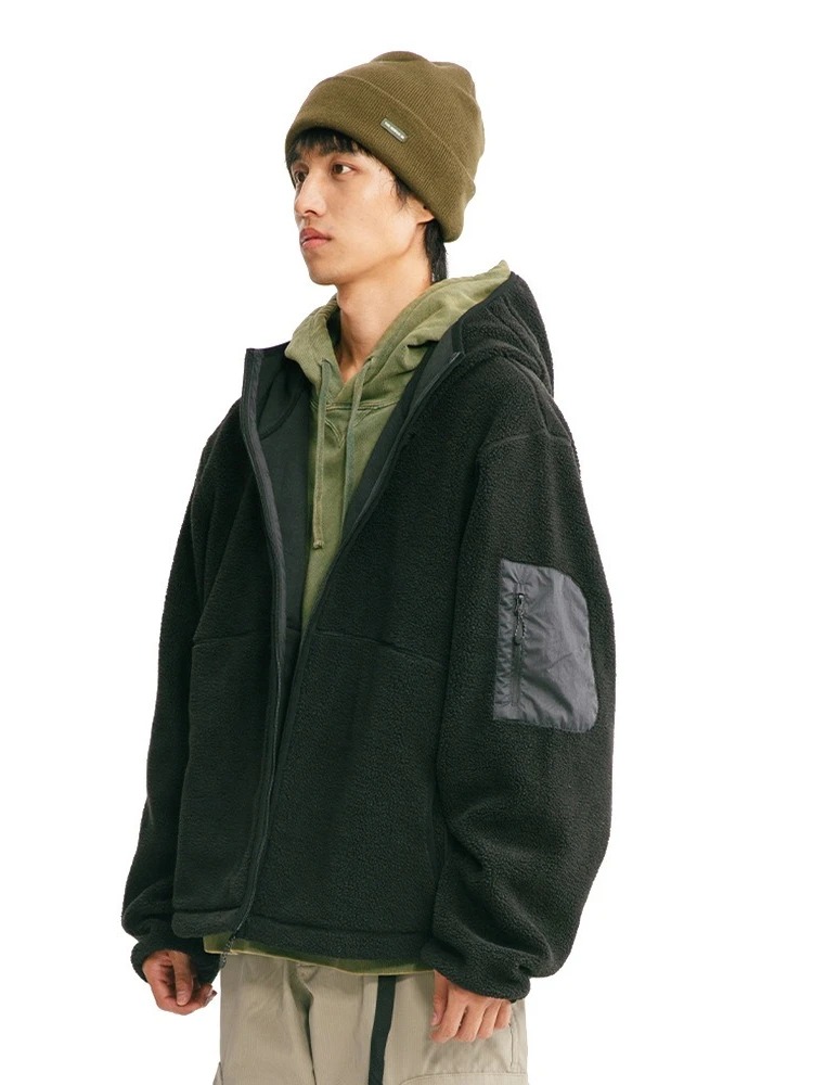 เสื้อฮู้ดผู้ชาย ผ้าฝ้าย สำหรับ - Sherpa Hoodie Fleece บทวิจารณ์และราคา