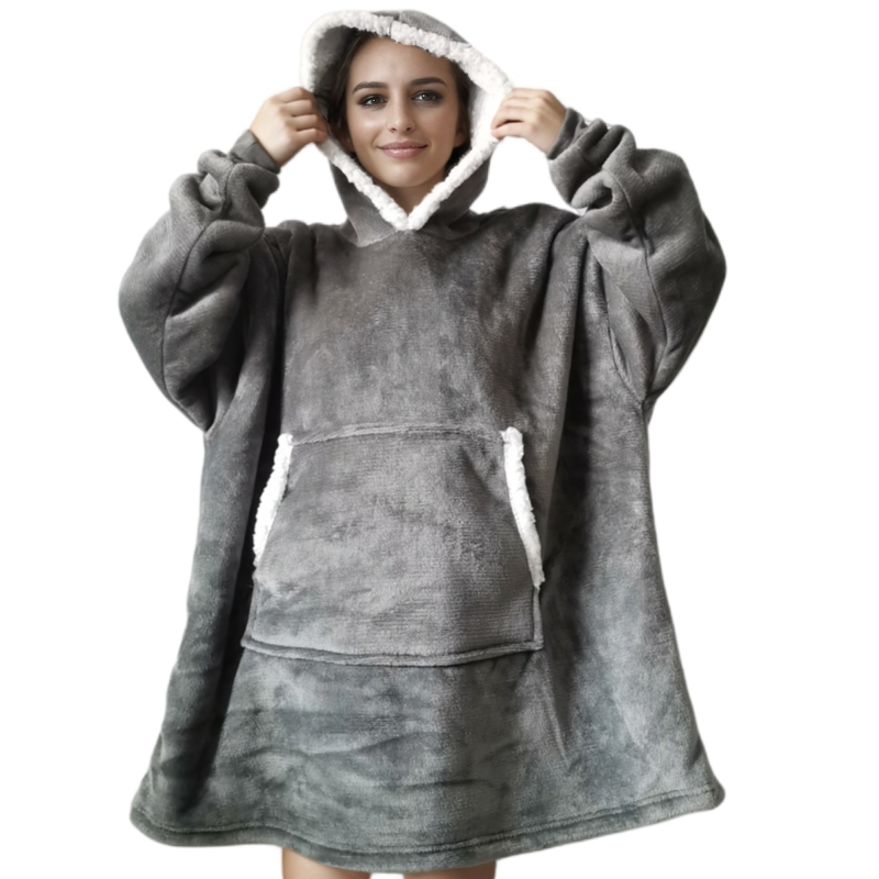 สวมใส่ผู้ใหญ่ Super Soft Flann - Sherpa Hoodie Fleece บทวิจารณ์และราคา
