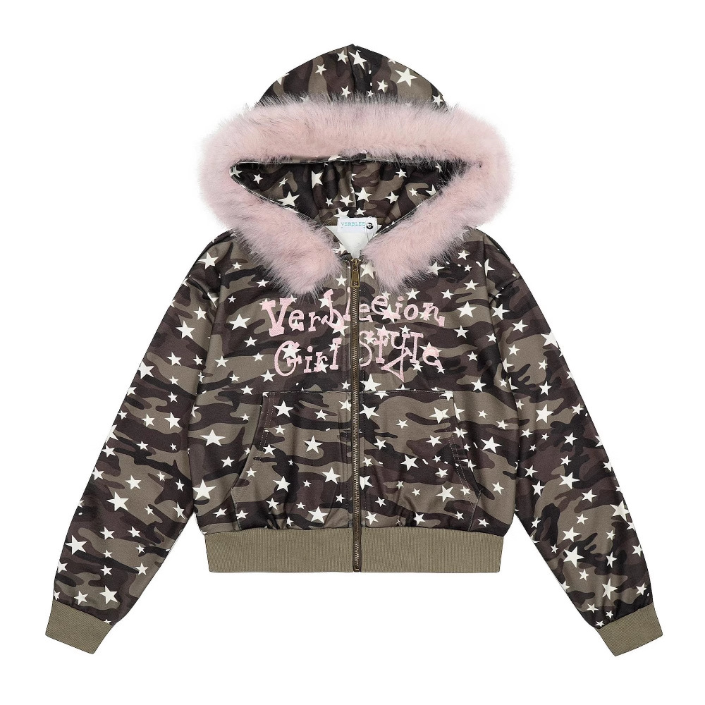 เสื้อฮู้ดซิปผู้ชาย ลายพรางสไตล - Sherpa Hoodie Fleece บทวิจารณ์และราคา