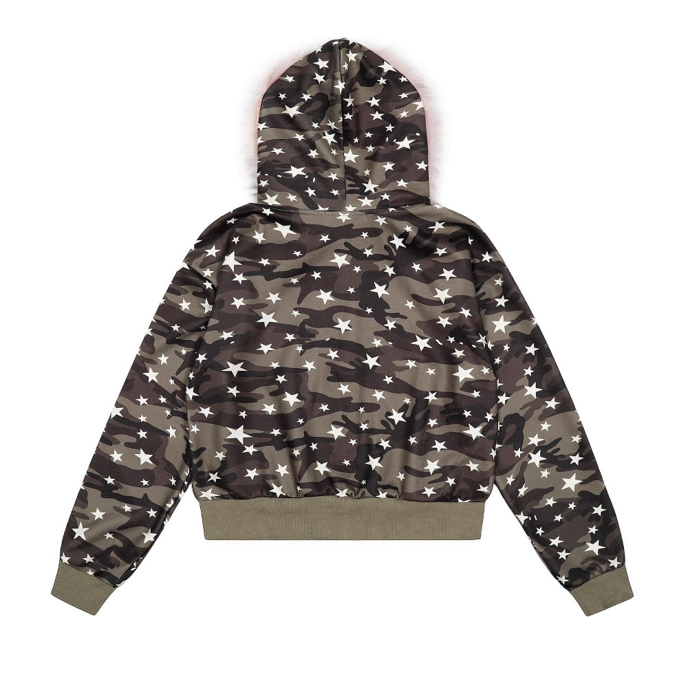 เสื้อฮู้ดซิปผู้ชาย ลายพรางสไตล - Sherpa Hoodie Fleece บทวิจารณ์และราคา
