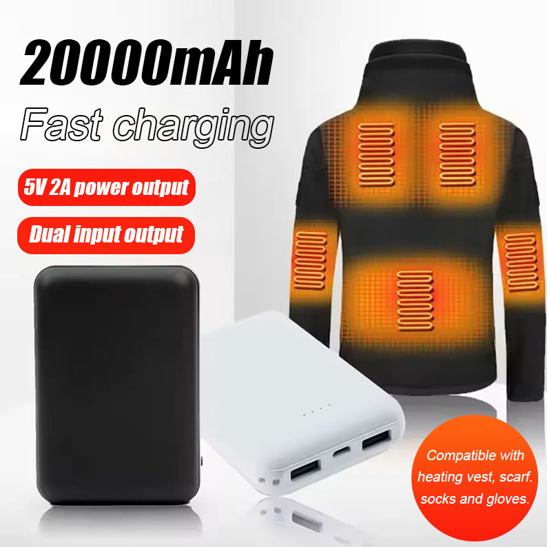 20000mAh Power Bank แบบพกพา US - Heated Vest Battery บทวิจารณ์และราคา