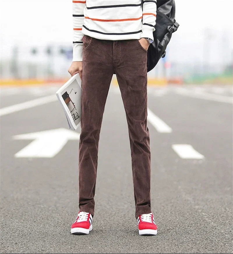 กางเกงผ้าลูกฟูกลำลองผู้ชายสำหร - Corduroy Pant Warm บทวิจารณ์และราคา