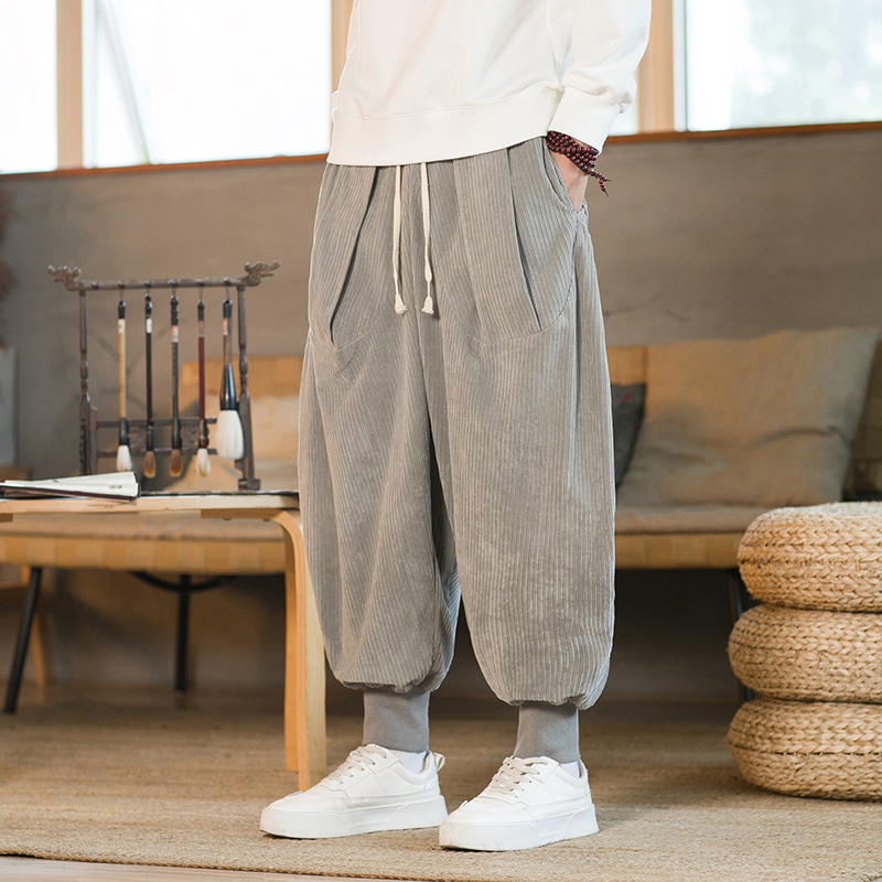 กางเกงผ้าลูกฟูกสีทึบสำหรับผู้ช - Corduroy Pant Warm บทวิจารณ์และราคา