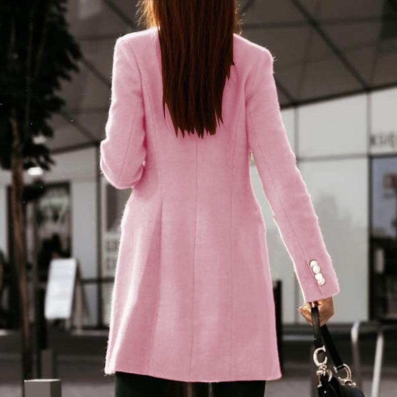 ผู้หญิงฤดูใบไม้ร่วงฤดูหนาวเสื้ - Wool Coat Peacoat บทวิจารณ์และราคา