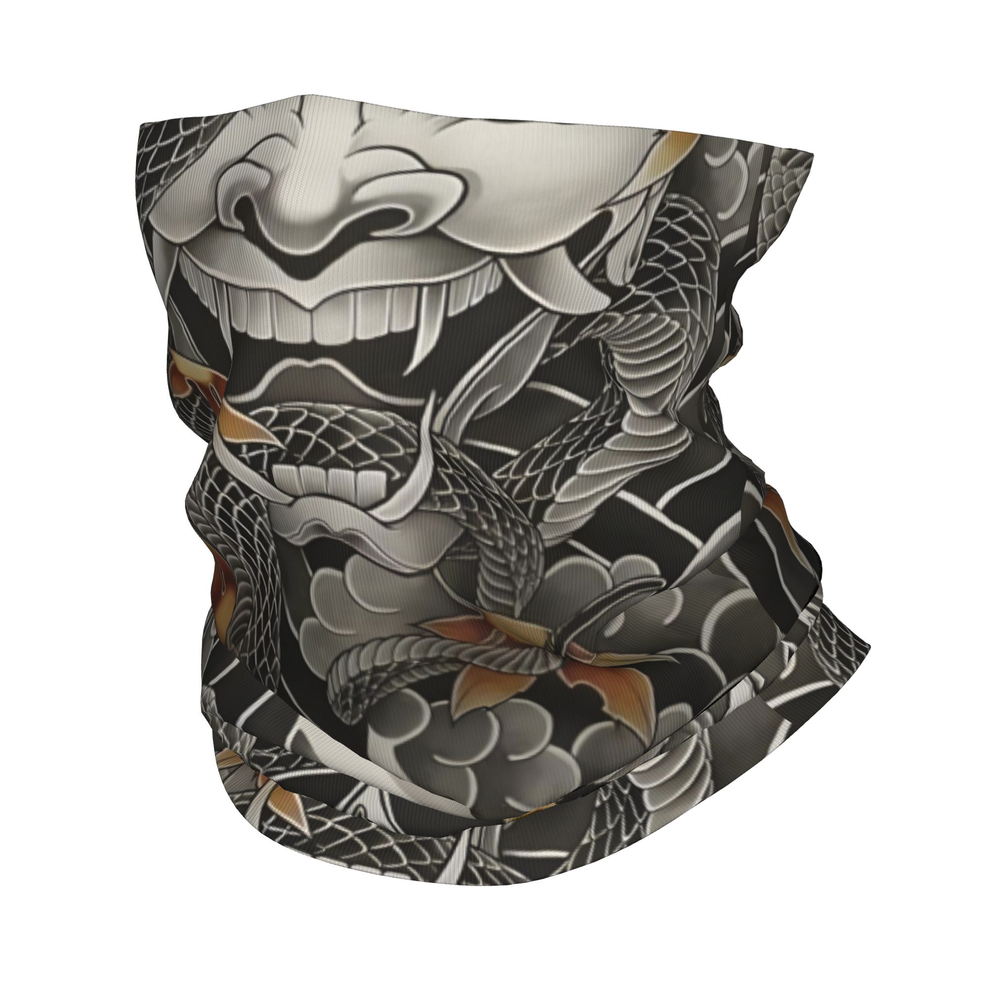 ผ้าพันคอแบบสวมศีรษะลายซามูไร โ - Neck Gaiter Fleece บทวิจารณ์และราคา