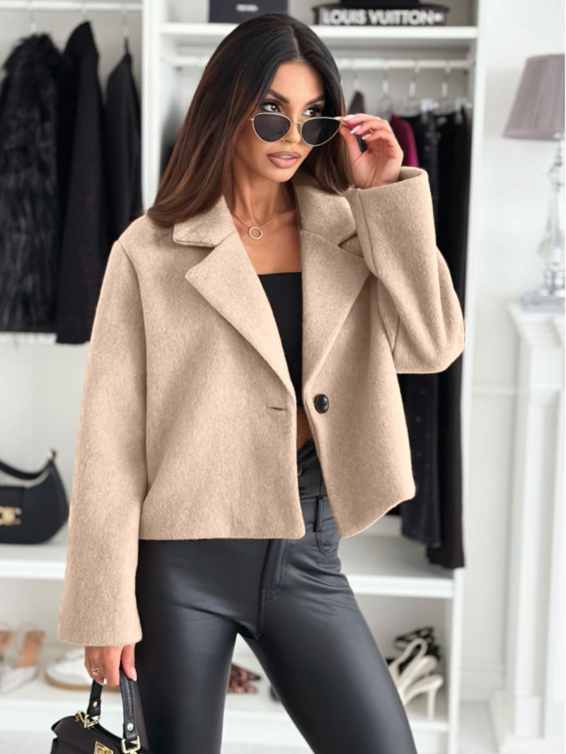 Cropped Trench Coatสําหรับผู้ห - Wool Coat Peacoat บทวิจารณ์และราคา