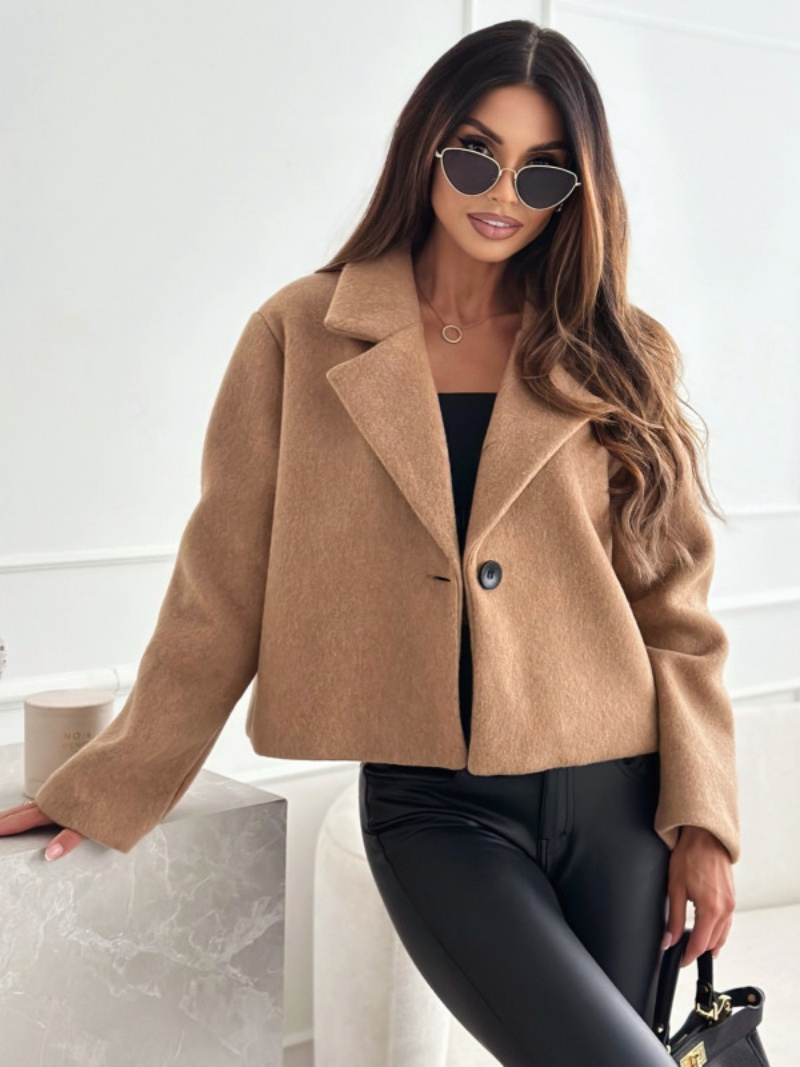 Cropped Trench Coatสําหรับผู้ห - Wool Coat Peacoat บทวิจารณ์และราคา