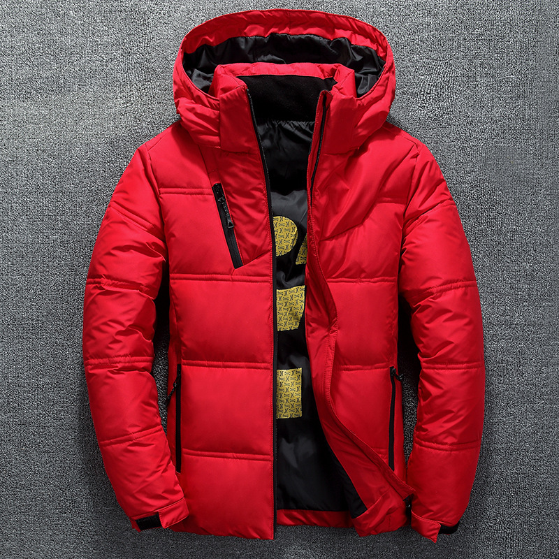 ฤดูหนาวผู้ชายเสื้อลำลองฤดูใบไม - Down Jacket Packable บทวิจารณ์และราคา